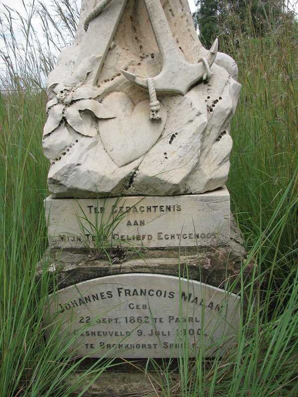 MALAN Johannes Francois 1862-1900