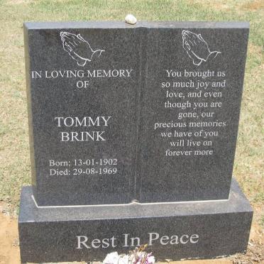 BRINK Tommy 1902-1969