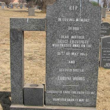 FRANSMAN Grace -1945 :: WOODS Loraine -1945