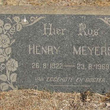 MEYERS Henry 1922-1963