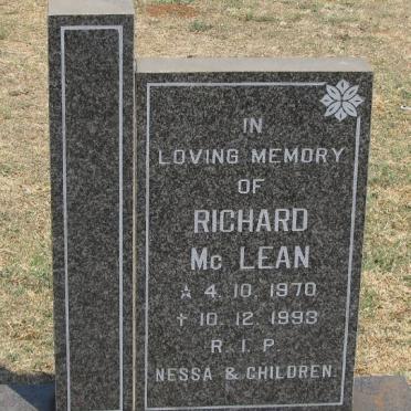 McLEAN Richard 1970-1993