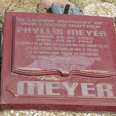 MEYER Phyllis 1966-1997
