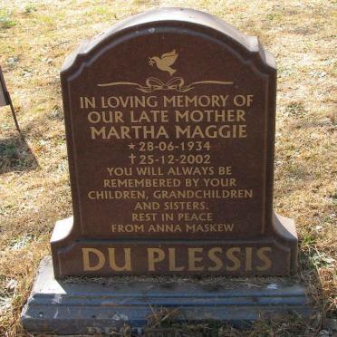 PLESSIS Martha Maggie, du 1934-2002