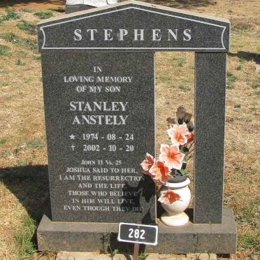 STEPHENS Stanley Anstely 1974-2002