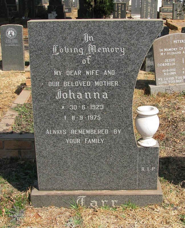 TARR Johanna 1923-1975