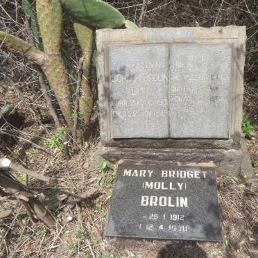 BROLIN Gordon 1901-1949 & Mary Bridget 1912-1990