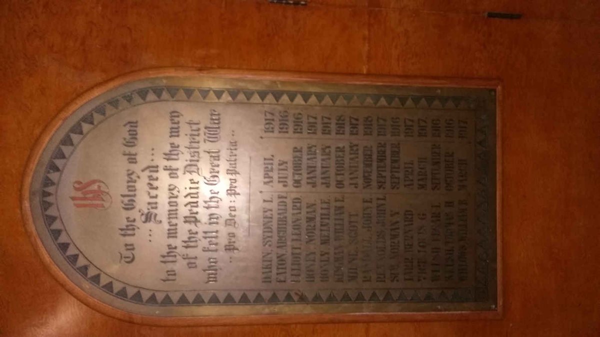 12. Great War Memorial - Men of the Peddie district