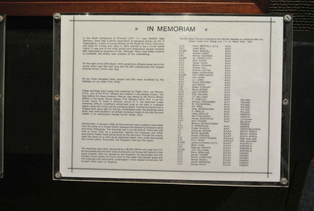 10. Stalag Luft 111 Memorial plaque