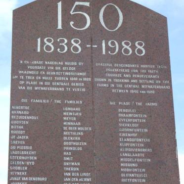 01. The 150 years Commemoration of the Great Trek 1838-1988