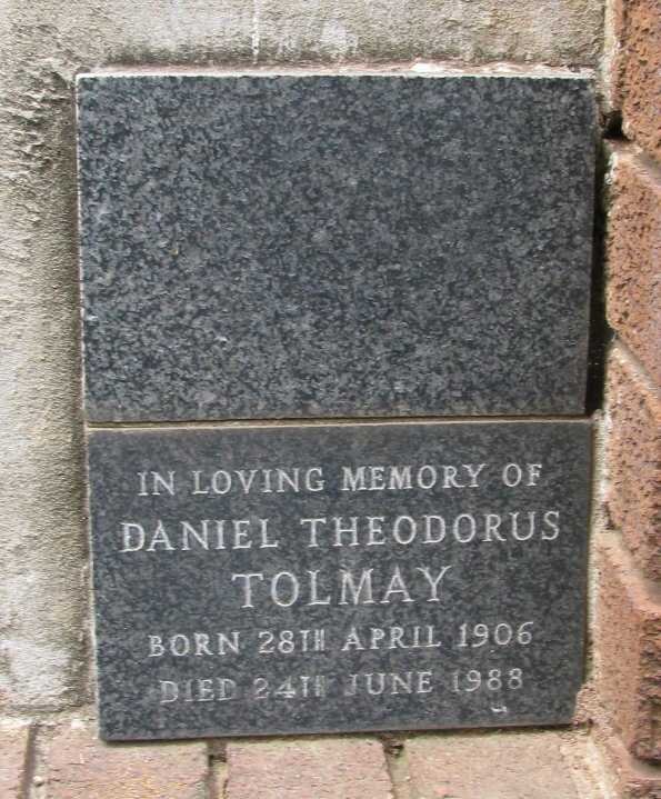 TOLMAY Daniel Theodorus 1906-1988