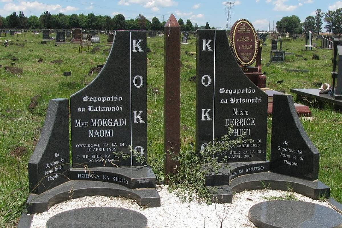 KOKO Derrick Phuti 1930-2000 &amp; Mokgadi Naomi 1939-1999