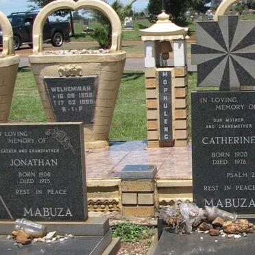 MABUZA Jonathan 1908-1975 :: MABUZA Catherine 1900-1976
