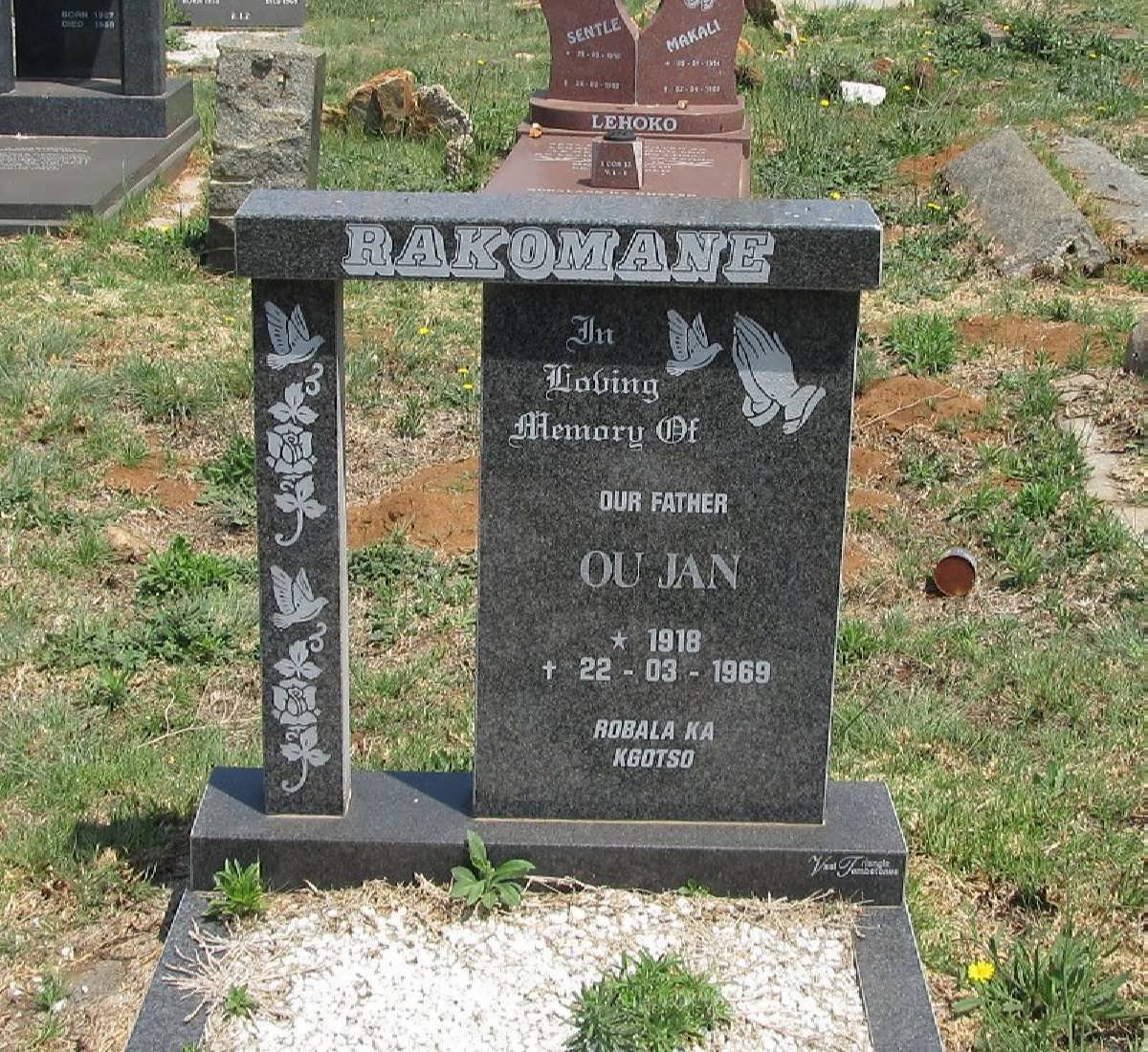 RAKOMANE Ou Jan 1918-1969