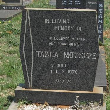 MOTSEPE Tabea 1899-1970