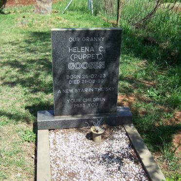 GOOSEN Helena C. 1923-1999