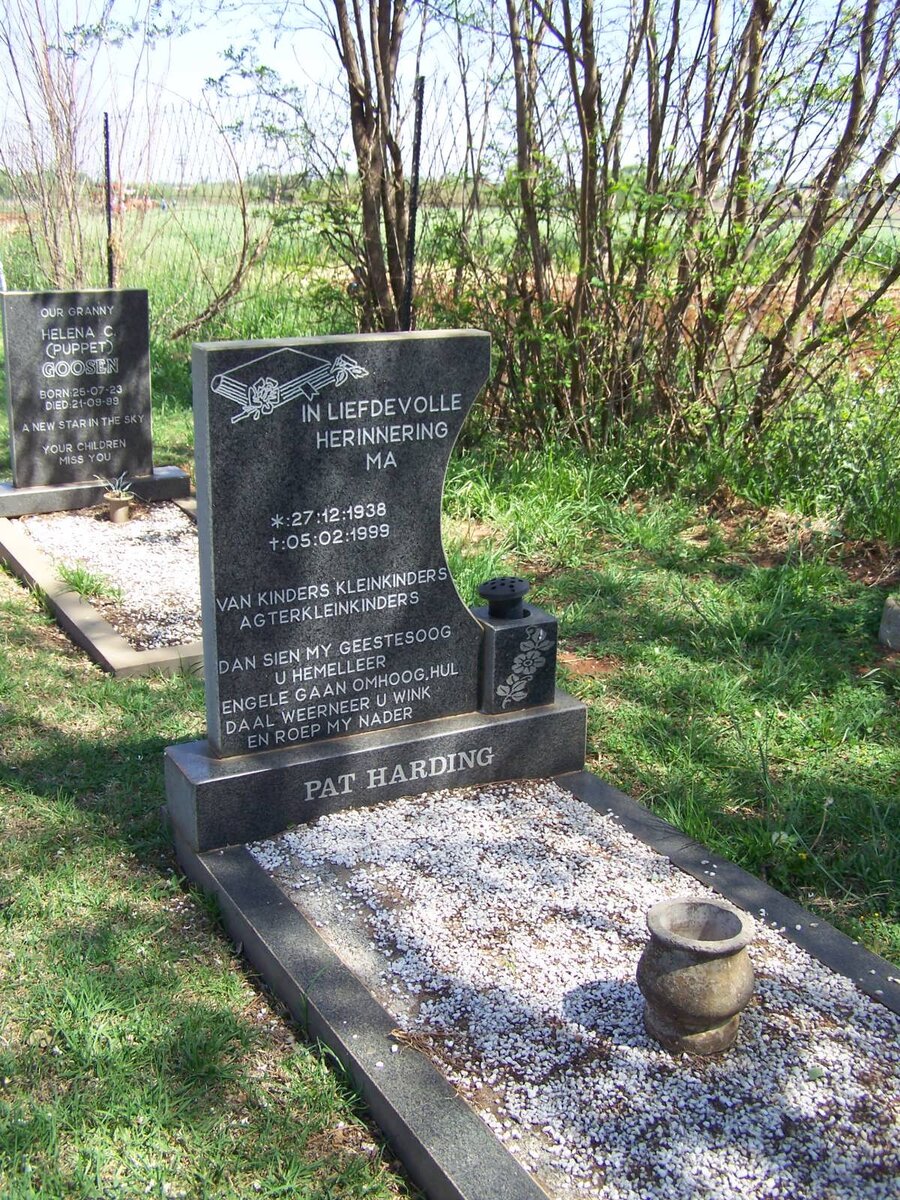 HARDING Pat 1938-1999