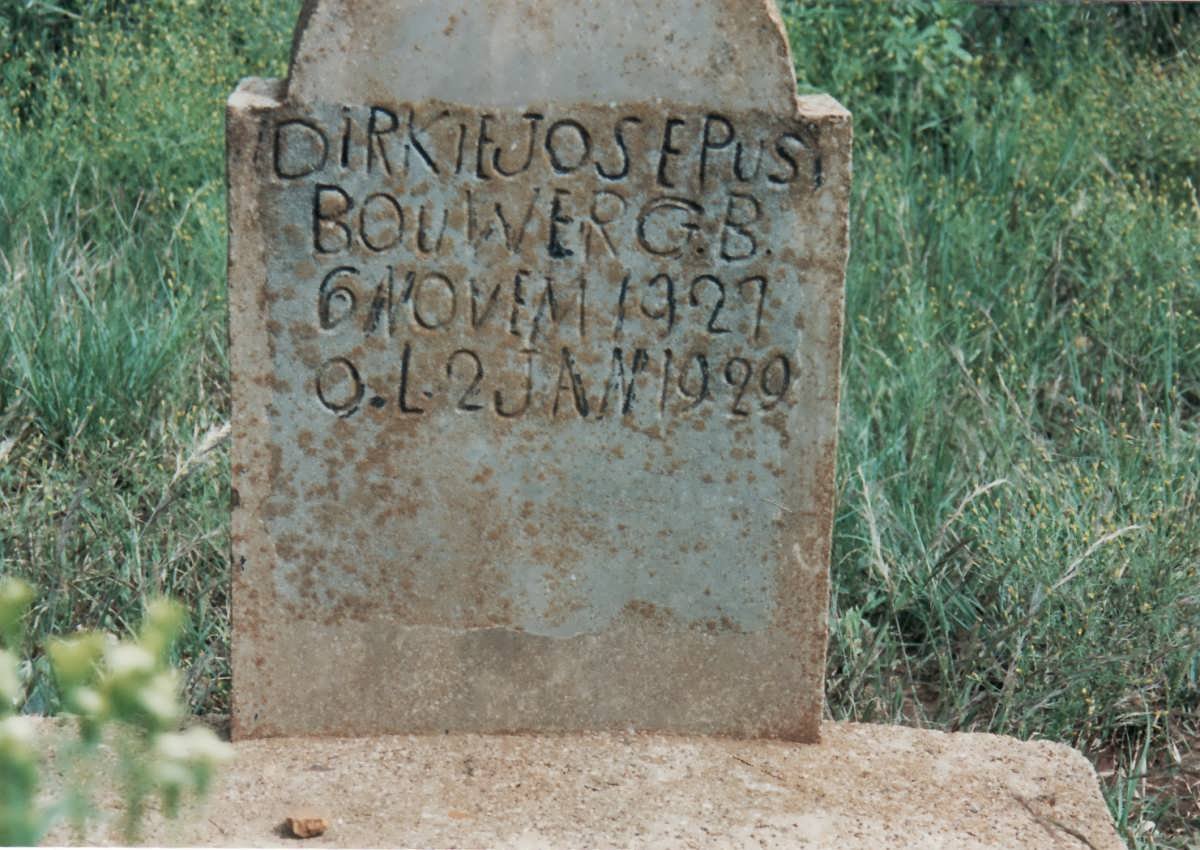 BOUWER Dirkie Josepus 1927-1929