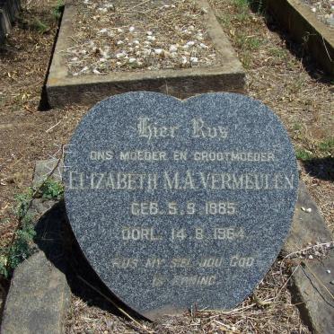 VERMEULEN Elizabeth M.A. 1885-1964