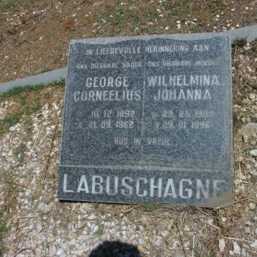 LABUSCHAGNE George Corneelius 1892-1962 &amp; Wilhelmina Johanna 1909-1996