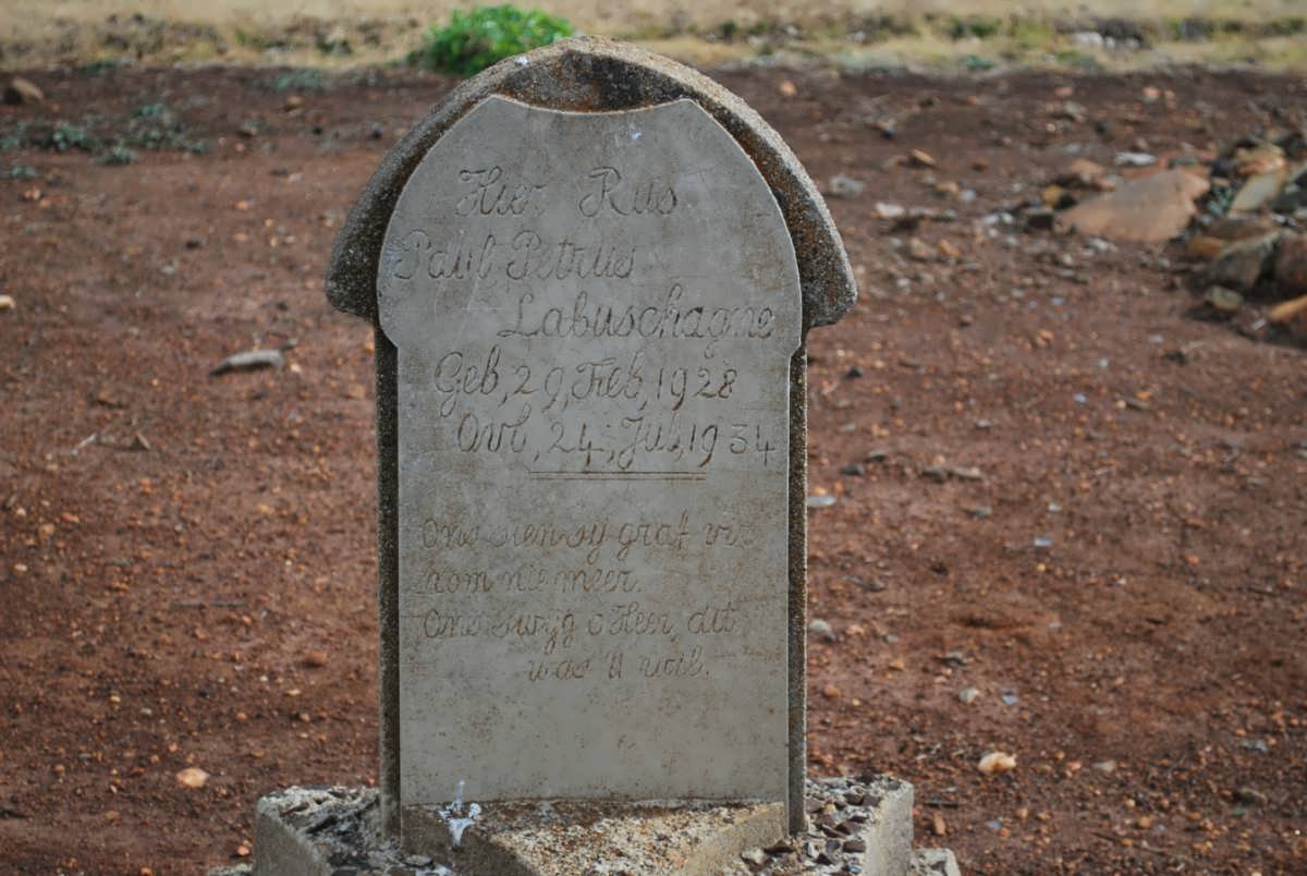 LABUSCHAGNE Paul Petrus 1928-1934