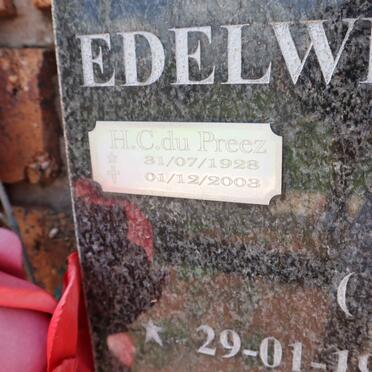 KOTZE Johan Godfried Jacobus 1949- & Edelweiss Charlotte Harriet DU TOIT 1949- :: PREEZ H.C., du 1928-2003_2