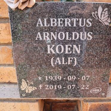 KOEN Albertus Arnoldus 1939-2019