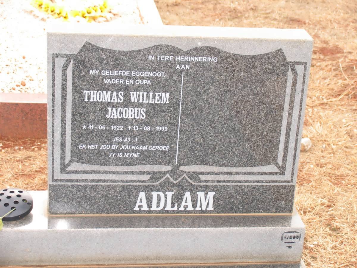ADLAM Thomas Willem Jacobus 1922-1999