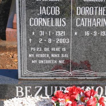 BEZUIDENHOUT Jacob Cornelius 1921-2003 &amp; Dorothea Catharina 1923-