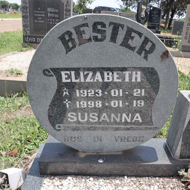 BESTER Elizabeth Susanna 1923-1998