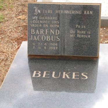 BEUKES Barend Jacobus 1906-1987