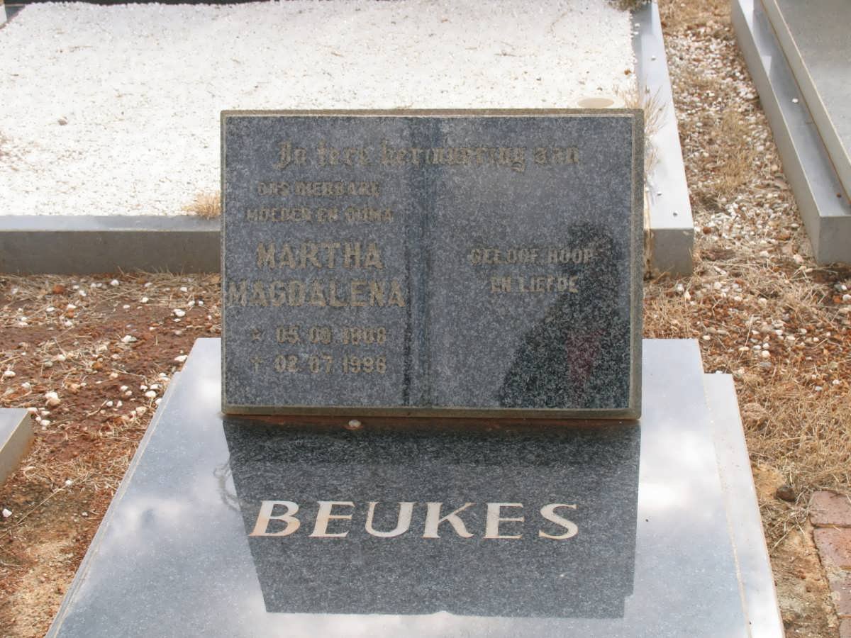 BEUKES Martha Magdalena 1908-1996