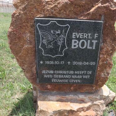 BOLT Evert F. 1931-2018