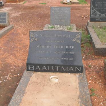 BAARTMAN Siebert Frederick 1876-1958