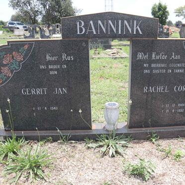 BANNINK Gerrit Jan 1940- & Rachel Cornelia 1944-1992