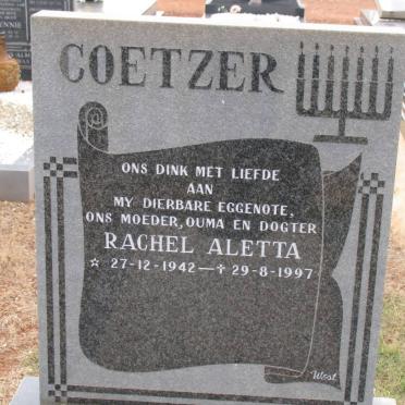 COETZER Rachel Aletta 1942-1997