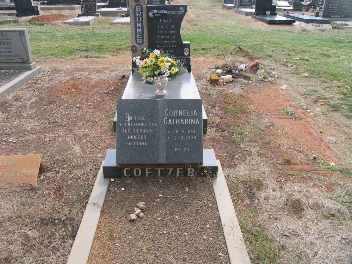 COETZER Cornelia Catharina 1911-1978