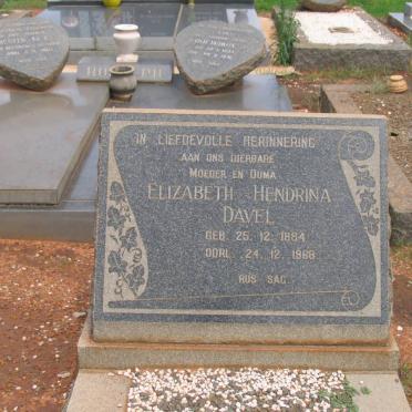 DAVEL Elizabeth Hendrina 1884-1968