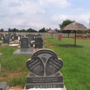 DERCKSEN Wynand Johannes 1911-1986 &amp; Elizabeth Jacomina 1916-1986