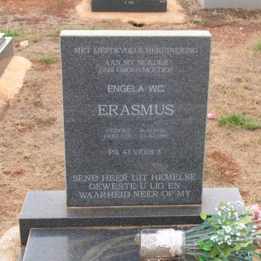 ERASMUS Engela W.C. 1920-1998