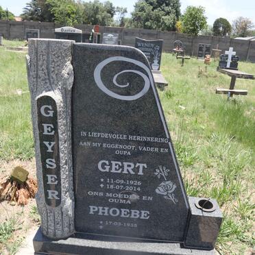 GEYSER Gert 1926-2004 & Phoebe 1935- 
