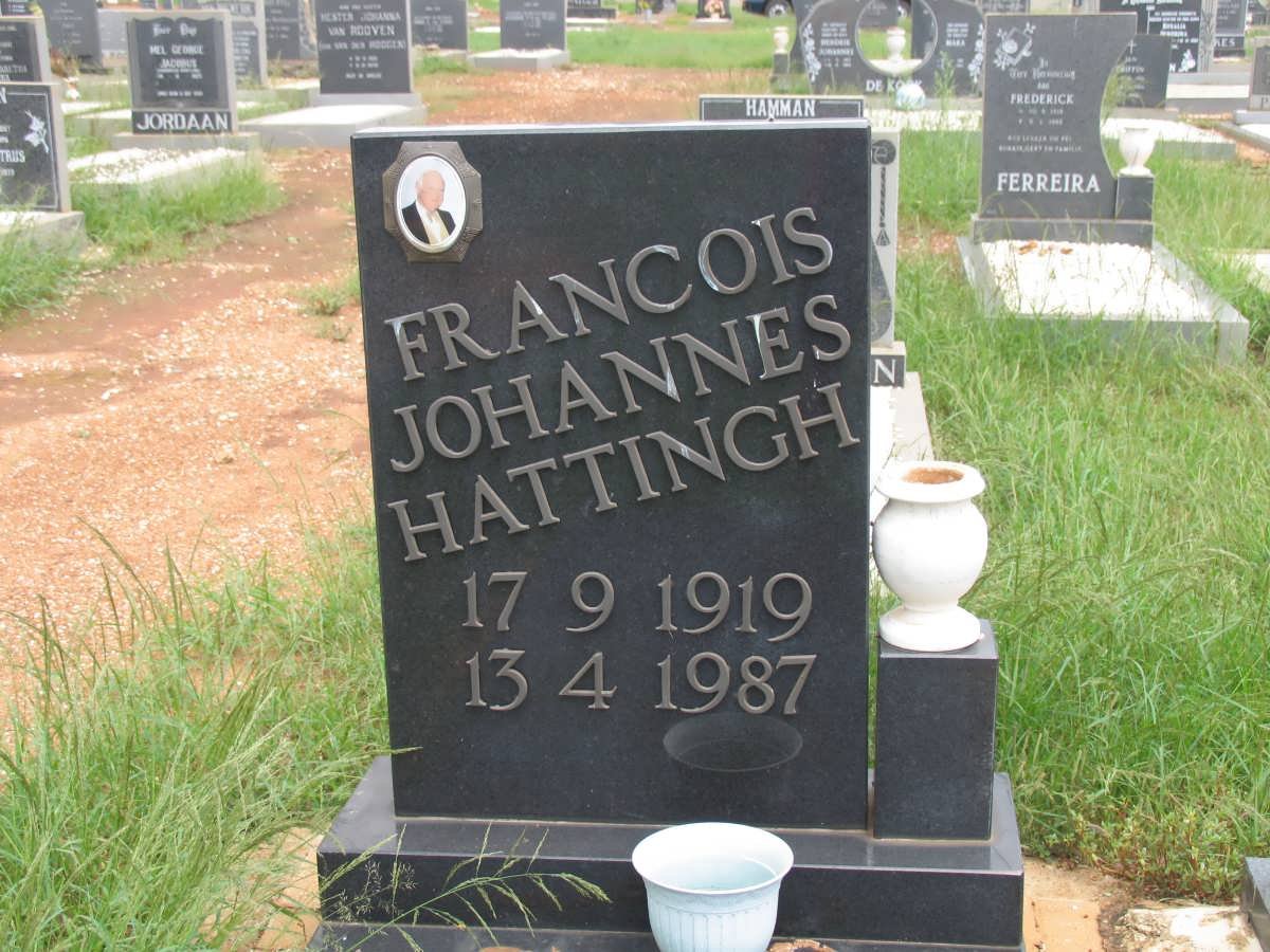 HATTINGH Francois Johannes 1919-1987
