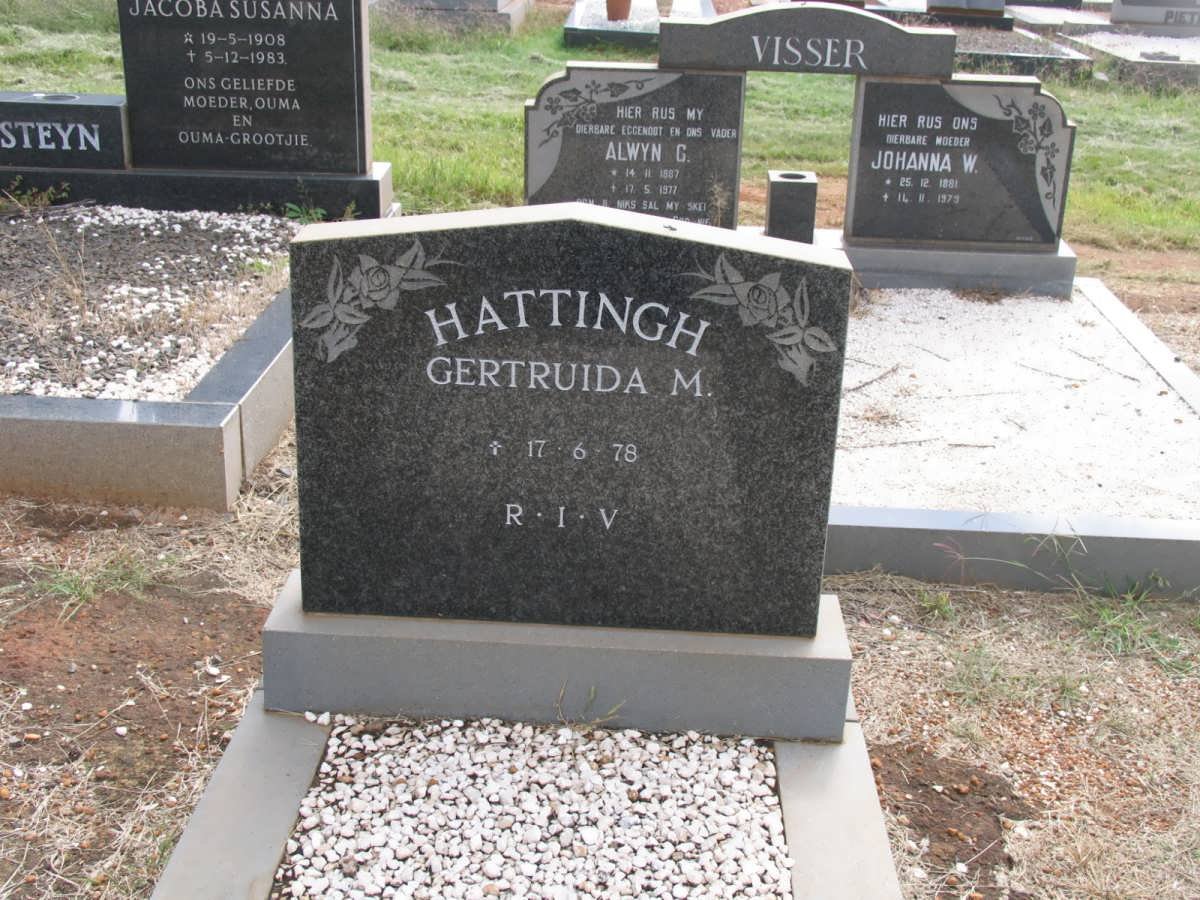 HATTINGH Gertruida M.  -1978
