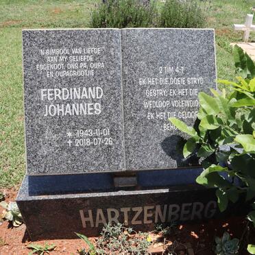 HARTZENBERG Ferdinand Johannes 1943-2018