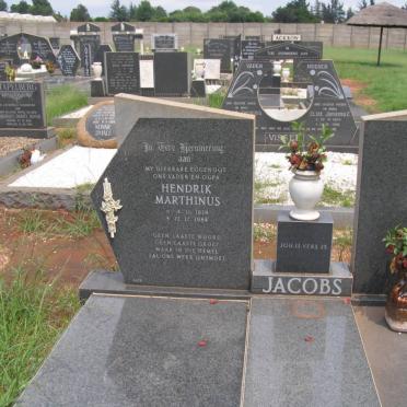 JACOBS Hendrik Marthinus 1920-1984