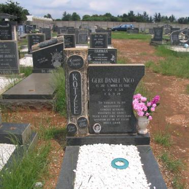 KOTZE Gert Daniel Nico 1959-1974