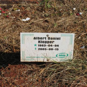 KLOPPER Albert Daniel 1963-2005