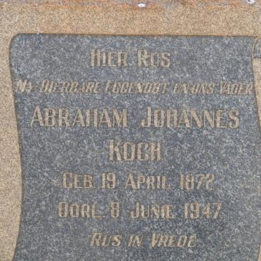 KOCH Abraham Johannes 1872-1947
