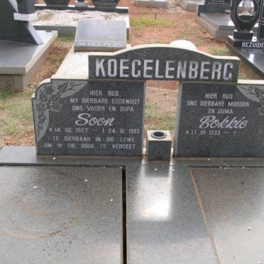 KOEGELENBERG Soon 1927-1993 &amp; Bokkie 1933-