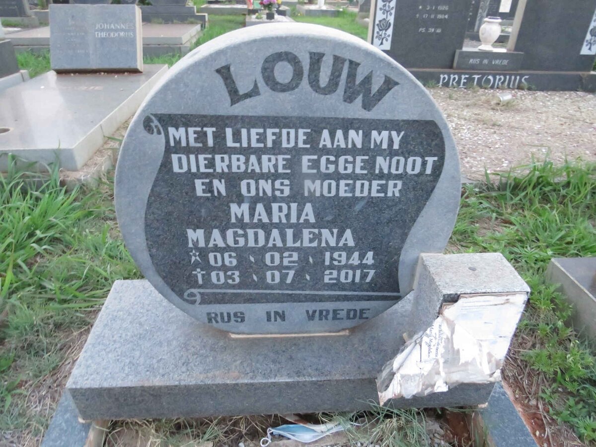 LOUW Maria Magdalena 1944-2017