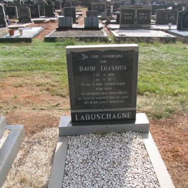 LABUSCHAGNE David Erasmus 1920-1977